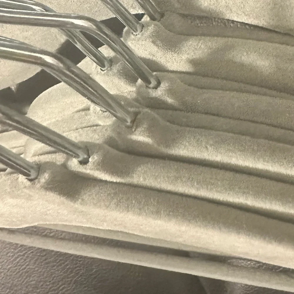 15 thin velvet mini stainless steel gray hangers small children’s pet’s hangers